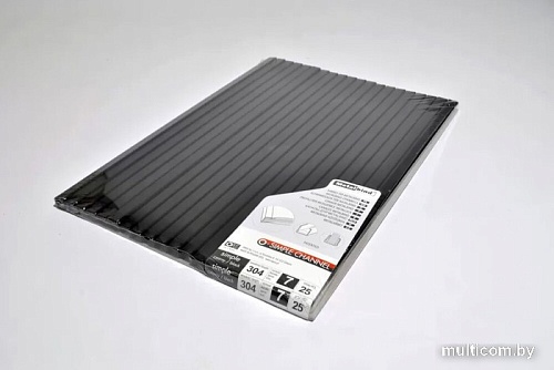 Металлический канал для переплета OPUS O.Simple Channel 304x7 мм OSC07CZA30425 (25 шт, черный)