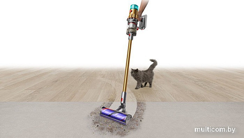 Пылесос Dyson V12 Detect Slim Absolute hepa (золотой)