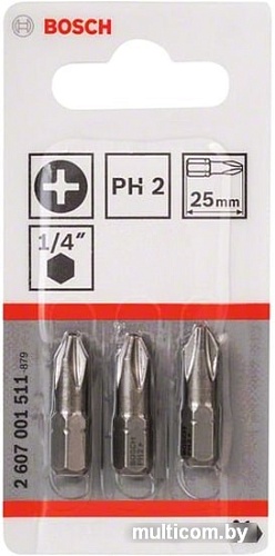 Набор бит Bosch 2607001511 (3 предмета)