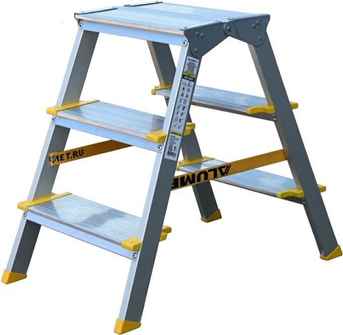 Лестница-стремянка Алюмет ASD 5203 (2х3 ступеней)