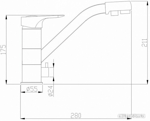 Смеситель ZorG SH 321 BLACK BR