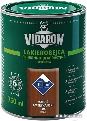 Лак Vidaron Лакобейц L06 0.75 л (американское красное дерево)