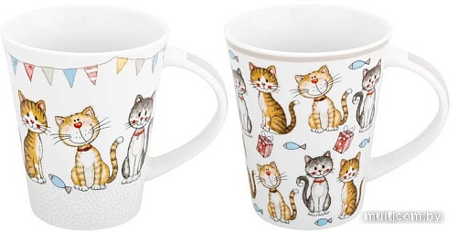 Набор кружек Elan Gallery Кошачья жизнь 880111