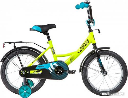 Детский велосипед Novatrack Vector 16 2020 163VECTOR.GN20 (зеленый/черный)