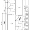 Шкаф распашной Интерлиния СК-022 (дуб сонома/дуб белый)