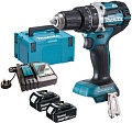 Ударная дрель-шуруповерт Makita DHP484RTJ (с 2-мя АКБ, кейс)