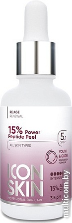 Icon Skin Пилинг для лица Антивозрастной с 15% комплексом кислот и пептидами (30 мл)