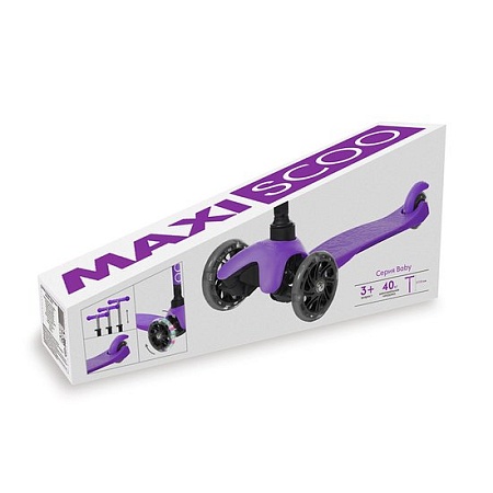 Трехколесный самокат Maxiscoo Baby MSC-B101704 (розовый)