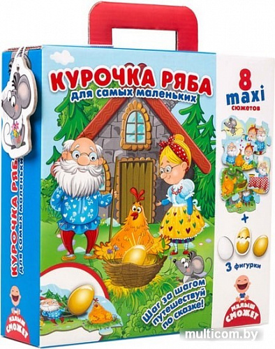 Мозаика/пазл Vladi Toys Путешествие по сказке Курочка Ряба VT2909-12