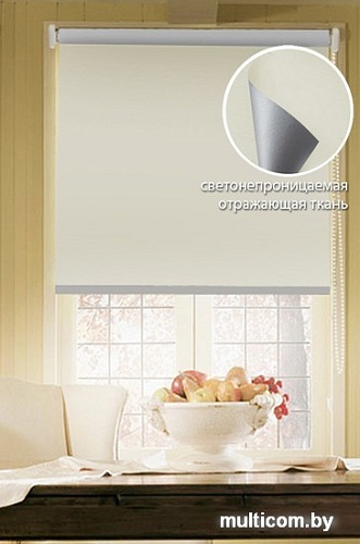 Рулонные шторы Эскар Blackout 43x170 (кремовый)