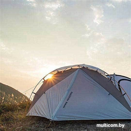 Треккинговая палатка Naturehike Nebula 2 Ultralight NH19ZP011 (20D, серый)
