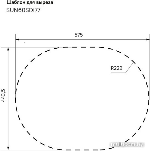 Кухонная мойка IDDIS Suno SUN60PDi77