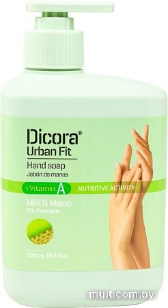 Dicora Мыло жидкое Milk & Melon с витамином А 500 мл