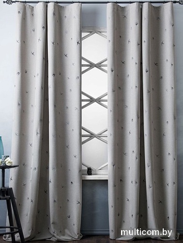Комплект штор Pasionaria Прайм 290x230 (2 шт, серый/бежевый)
