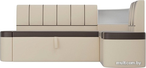 Угловой диван Mebelico Тефида 107536 (левый, коричневый/бежевый)