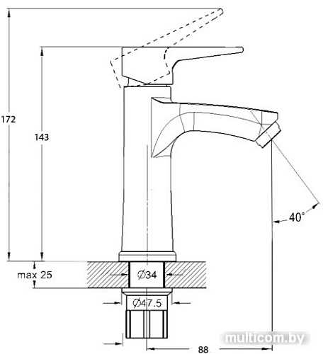 Смеситель Solone FAB1-A020