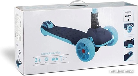 Трехколесный самокат Maxiscoo Junior Plus MSC-J072002P (голубой)