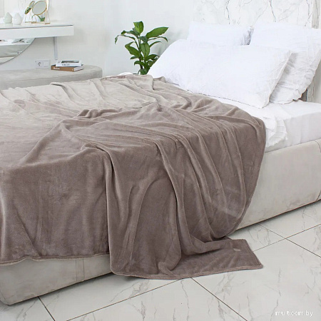 Плед Casa Conforte Royal Flannel 150x200 6155375 (коричневый)