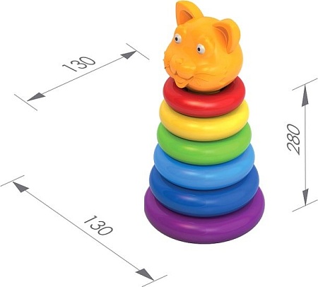 Пирамидка Нордпласт Кот 420