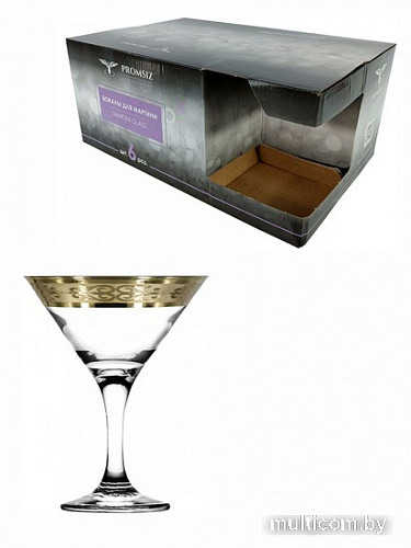 Набор бокалов для мартини Promsiz TAV109-410/S/Z/6