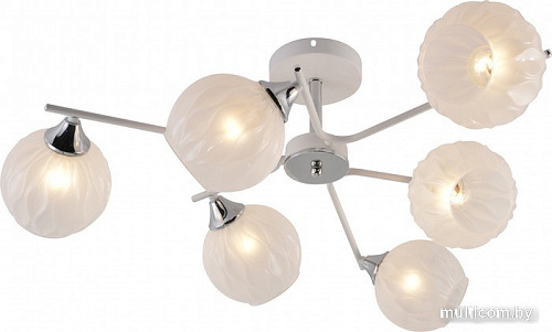 Люстра средней высоты Mirastyle MH-1488B/6 WH+CR