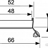 Сливная решетка Tece Plate II 601072