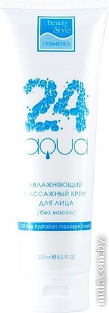 Beauty Style Крем для лица Аква 24 увлажняющий массажный (250 мл)