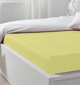 Постельное белье Luxsonia Трикотаж на резинке 60x120 Мр0010-3 (нежно-желтый)
