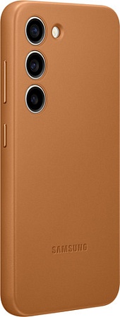 Чехол для телефона Samsung Leather Case S23 (песочно-бежевый)