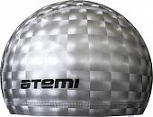 Шапочка для плавания Atemi 3D PU120 (серый)