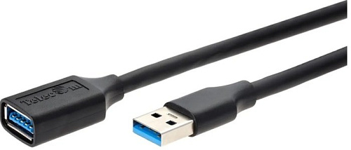 Удлинитель Telecom USB Type-A TUS708-1m (1 м, черный)