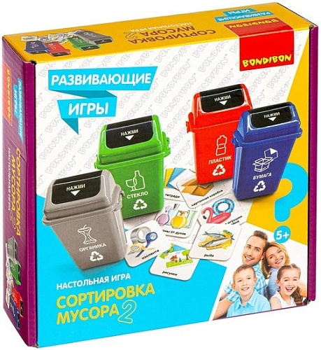 Развивающая игра Bondibon Сортировка мусора 2 ВВ4472