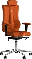 Кресло Kulik System Elegance+ азур/хром с подголовником (оранжевый)