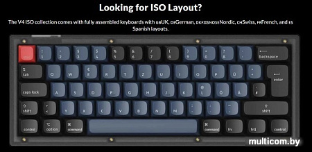 Клавиатура Keychron V4 RGB V4-A1-RU (Keychron K Pro Red)