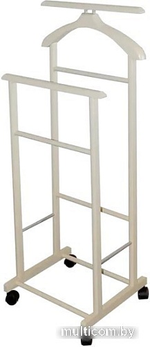 Стойка для одежды Мебелик на колесах В 22Н (слоновая кость)