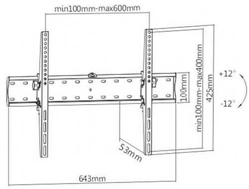 Кронштейн Gembird WM-70T-02