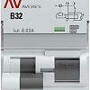 EKF Averes DVA-6 2P 32А 30мА (B) 6кА тип A rcbo6-1pn-32B-30-a-av