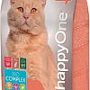 Сухой корм для кошек HappyOne Salmon (с эффектом вывода шерсти с лососем) 10 кг