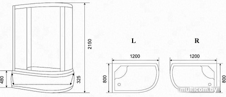 Душевая кабина Parly EB123L