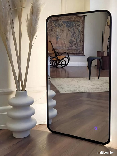 Зеркало с подсветкой eMZe Smartphone 45x77 LED.UV.SMART.45.77.CHE (черный)