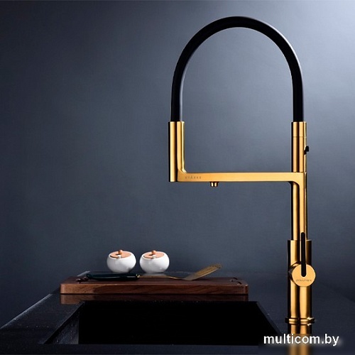 Смеситель Paulmark Tornado TO213402-BG (брашированное золото)