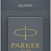 Чернила для перьевой ручки Parker Cartridge Quink 1950402 (черный)