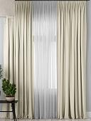 Комплект штор и гардин Pasionaria Блэкаут 340x230 (3 шт, сливочный)