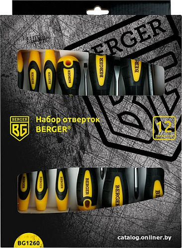 Набор отверток Berger BG1260 (12 предметов)