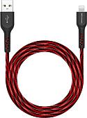 Atomic Flexstick Game+ 30.327 USB Type-A - Lightning (1.5 м, черный/красный)