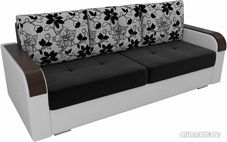 Диван Лига диванов Мейсон 102148 (черный/белый/серый)
