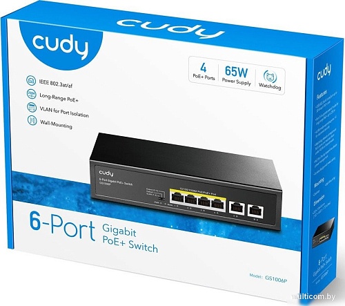 Неуправляемый коммутатор Cudy GS1006P 2.0