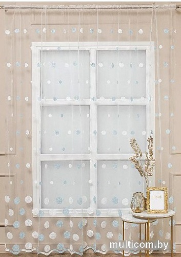 Тюль Amore Mio Вышивка Classic 2.4580-73 3x2.7 м 65348 (бирюзовый)