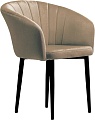 Стул с подлокотниками Памир Версаль F08 Поворотный (бежевый/черная опора)