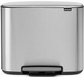 Brabantia Bo Pedal Bin 11л + 23л (стальной матовый)